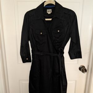 Converse One Star Juniors Black Wrap 3/4 Sleeves Dress. New with Tags.